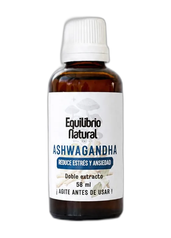 Frasco de Ashwagandha — doble extracto líquido 50 ml