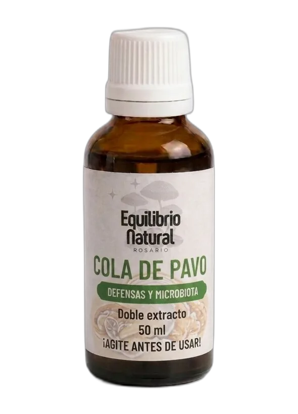 Frasco de Cola de Pavo — doble extracto líquido 50 ml